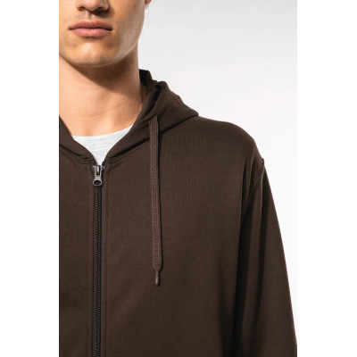 Full zip hooded sweatshirt
